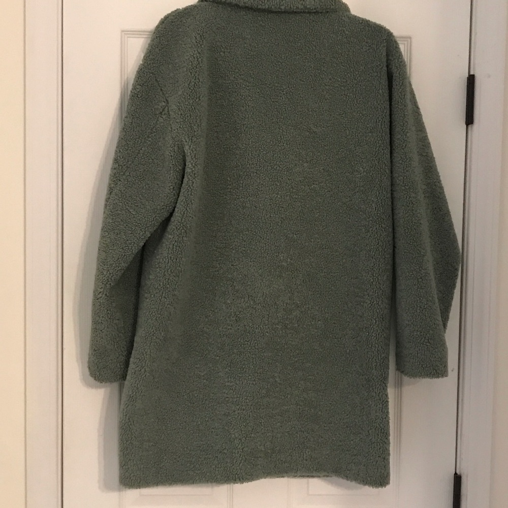Daily Ritual Sage Teddy Coat - Picture 3 of 7